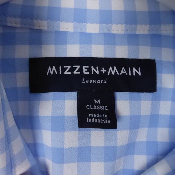 Mizzen and Main Shirt Mens SZ M Classic Fit Leeward Button Up Performance Dress - Picture 4 of 8